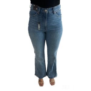 Express High Rise flare Jeans size 8 SHORT